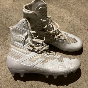 Under Armour mens football cleats white size 8.5